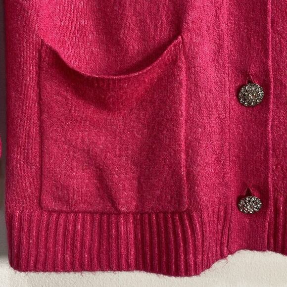 Talbots Pink Sweater Cardigan Small Barbie Core - Picture 4 of 13